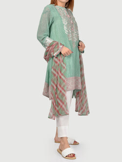 Embroidered Chiffon Suit