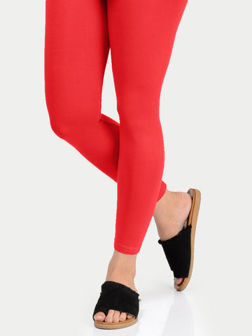 Basic Tights-Deep Red