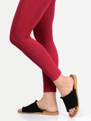 Basic Tights-Deep Red
