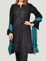 Chiffon Dupatta-Ferozi