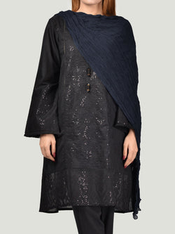 Chiffon Dupatta-Dark Navy