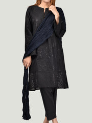 Chiffon Dupatta-Dark Navy
