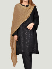 Crushed Dupatta-Mustard