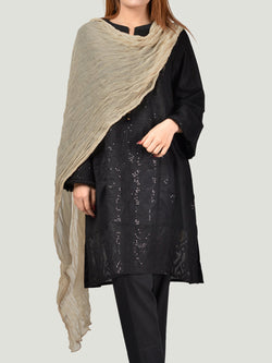 Chiffon Dupatta-Beige