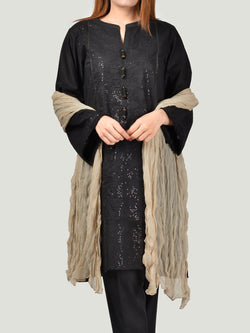Chiffon Dupatta-Beige