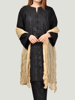 Chiffon Dupatta-Cream