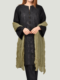 Chiffon Dupatta-Green