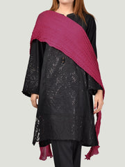 Crushed Dupatta-Pink