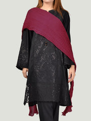 Crushed Dupatta-Magenta