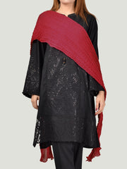 Crushed Dupatta-Red