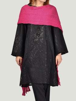 Crushed Dupatta-Pink