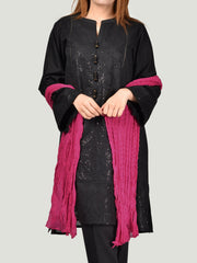 Crushed Dupatta-Pink