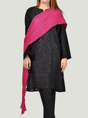 Crushed Dupatta-Pink