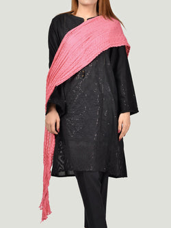 Chiffon Dupatta-Peach