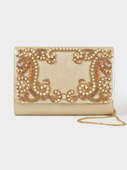 Embellished Glossy Clutch