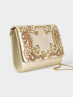 Embellished Glossy Clutch