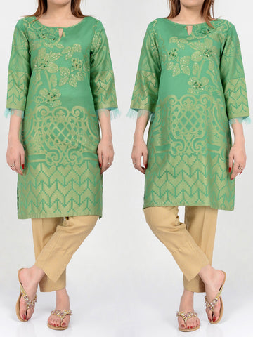 Embellished Organza Suit