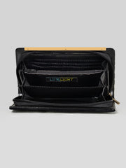 Embroidered Zip Wallet