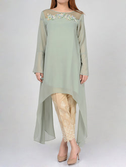 Embellished Chiffon Shirt