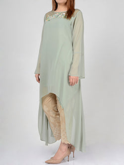 Embellished Chiffon Shirt