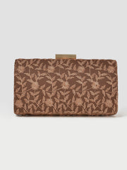 Shimmery Net Clutch