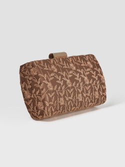 Shimmery Net Clutch
