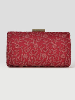 Shimmery Net Clutch