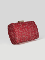 Shimmery Net Clutch