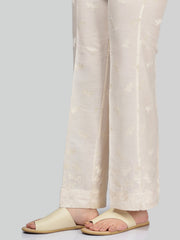 Embroidered Crepe Pants