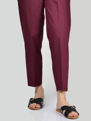 Straight Trouser-Maroon