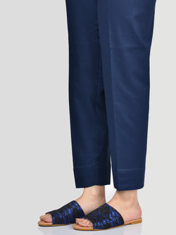 Straight Trouser-Dark Blue