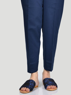 Straight Trouser-Dark Blue