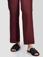 Bootcut Pants-Dark Maroon