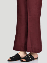 Bootcut Pants-Dark Maroon