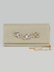 Embellished Shimmery Clutch
