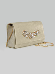 Embellished Shimmery Clutch