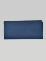 Embellished Suede Clutch