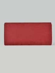 Embellished Suede Clutch