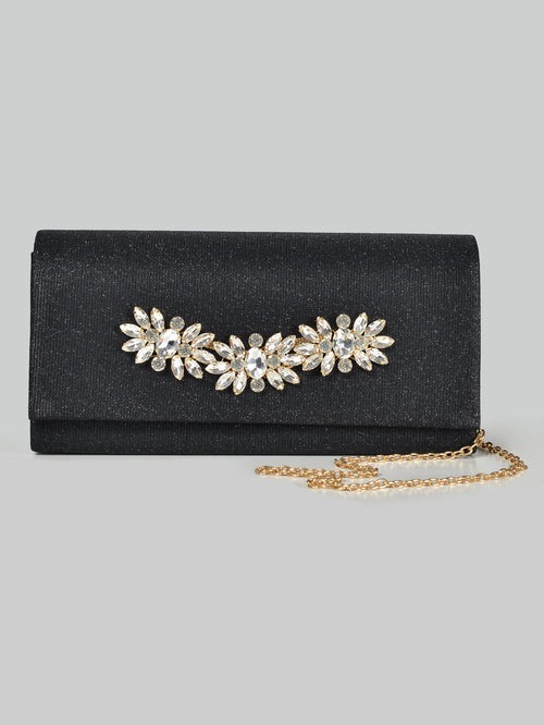 Embellished Shimmery Clutch