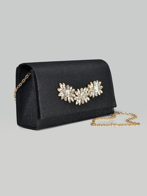Embellished Shimmery Clutch