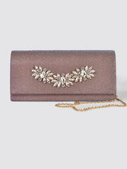 Embellished Shimmery Clutch