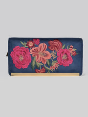 Embroidered Zip Wallet