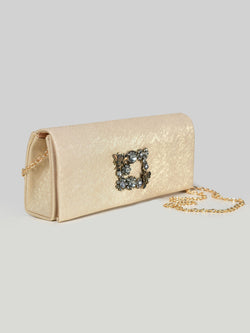 Embellished Glossy Clutch
