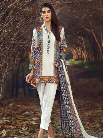 Embroidered Lawn Suit