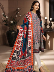 Ajrak Era Suit (Khaddar)