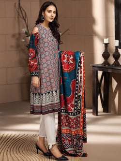 Ajrak Era Suit (Khaddar)