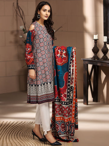 Embroidered Lawn Suit