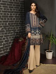 Ajrak Melange Suit (Khaddar)