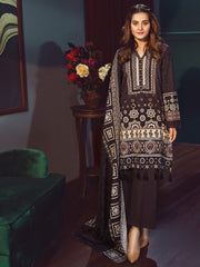 Ajrak Melange Suit (Khaddar)